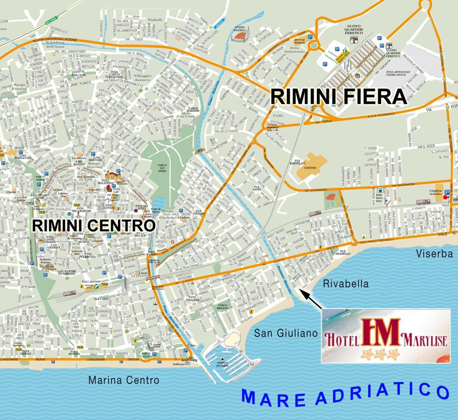 Hotel Marylise Rimini Buitenkant foto